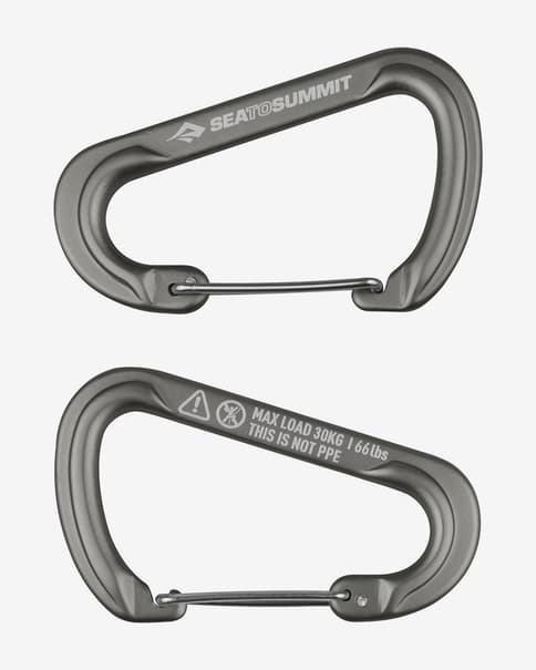 Pack 2 mosquetones Sea to Summit Carabiner gris