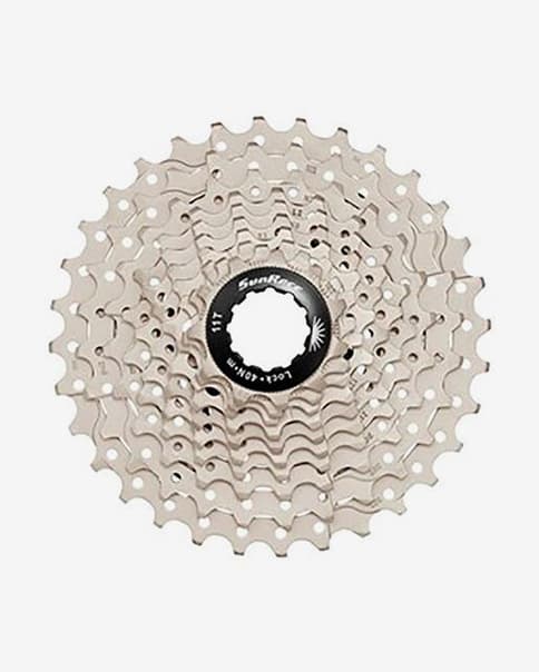Cassette SunRace 10V acero metal negro