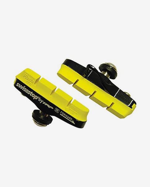 Kit 2 Portazapatas SwissStop Flash Pro amarillo carbono