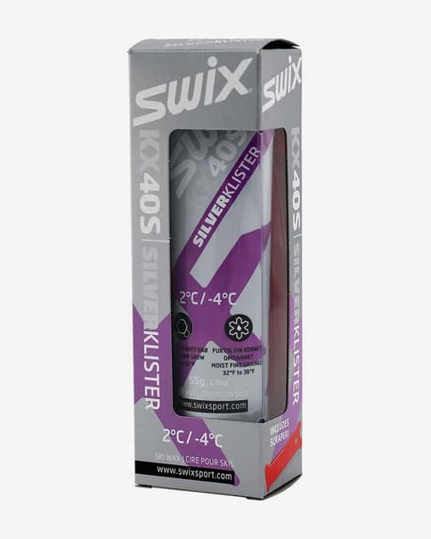 Cera klister Swix KX40S -4C / 2C 55 g plateado
