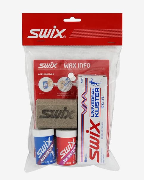 Pack ceras en stick + cera klister Swix P27 rojo