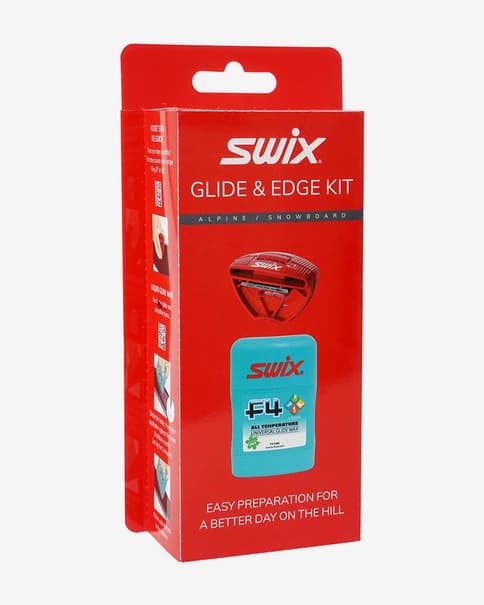Pack cera líquida + angulador Swix P21 Glide & Edge Kit rojo