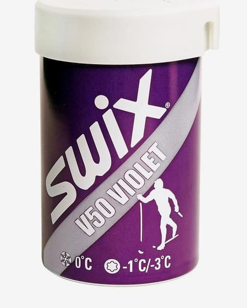 Cera en stick Swix V50 Hardwax 0º C 45 g lila