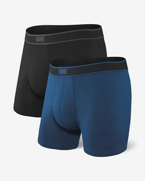SAXX Daytripper Boxershorts schwarzau/blau (2 Stück)