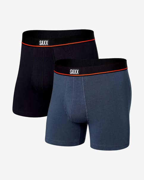 Boxer SAXX Non-Stop Stretch Coton noir bleu (2 unités)