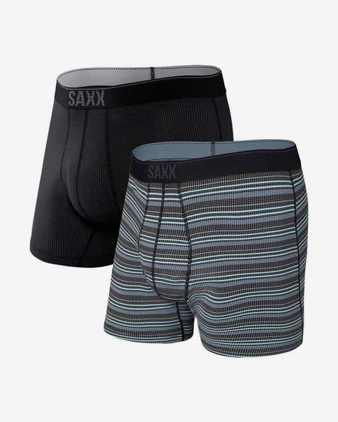 Boxer SAXX Quest noir gris bleu clair (pack 2 unités)