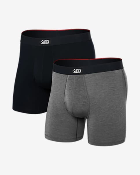 Boxer SAXX Vibe Xtra noir gris (2 unités)