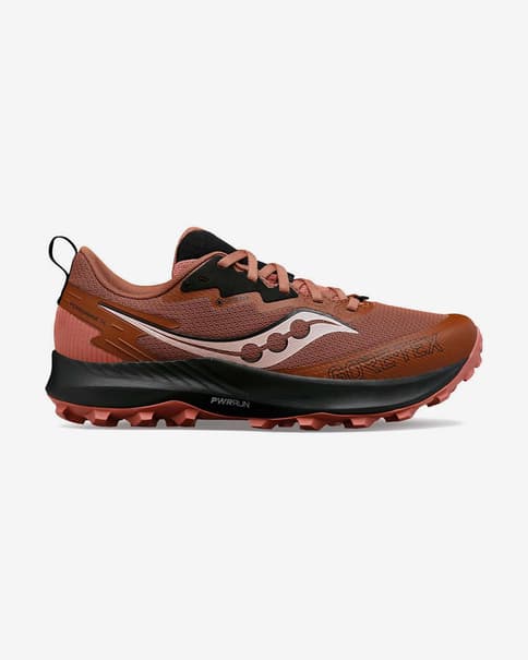 Zapatillas Saucony Peregrine 14 GORE-TEX rojo oscuro negro mujer