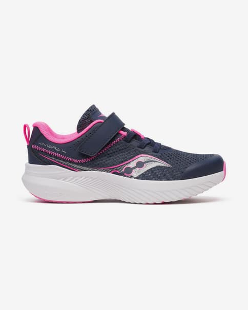 Saucony Kinvara 14 A/C Kinder Laufschuhe marineblau/fuchsia