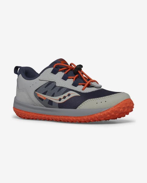 Saucony Aura Kinder Trekkingschuhe grau/orange