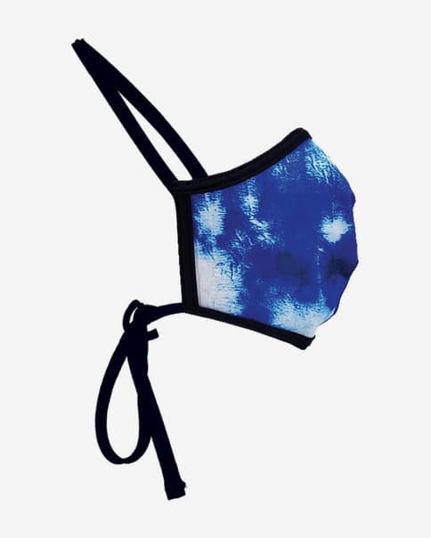 Mascarilla protectora reutilizable Turbo 50 agarre nuca azul blanco infantil