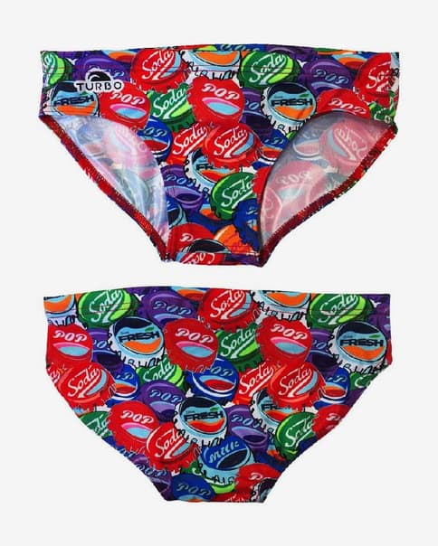 Bañador de waterpolo Turbo Soda Pop Happy multicolor niño