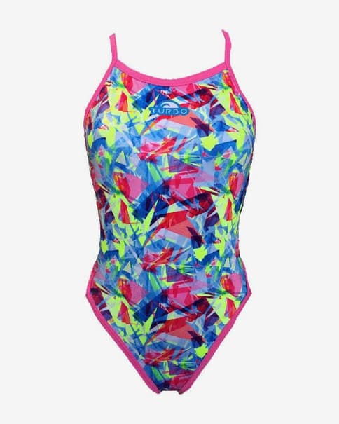 Bañador de natación Turbo Broken Hearts multicolor mujer