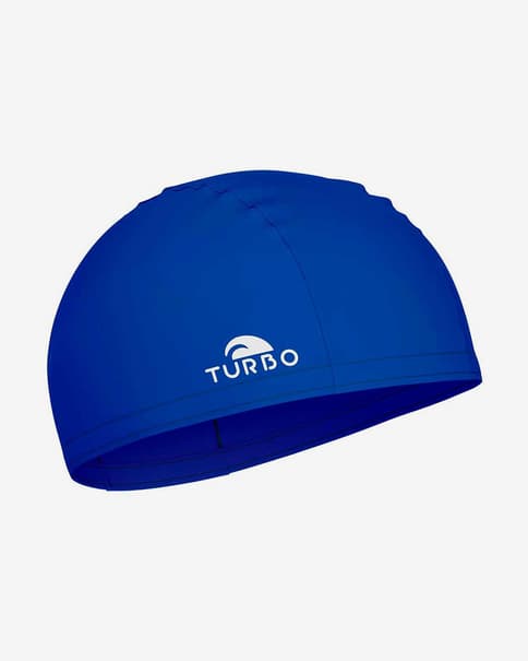Gorro de natación Turbo Lycra Goma azul marino blanco