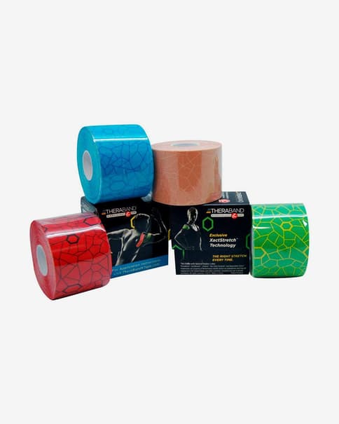 Faixa muscular Thera-Band Kinesiology Tape 5 cmx5 m azul (6 unidades)