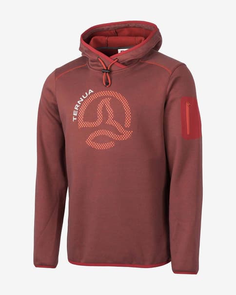 Sudadera con capucha Ternua Fox Point rojo oscuro