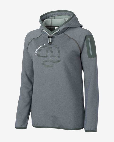 Sudadera con capucha Ternua Fox Point gris claro mujer