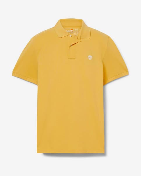 Polo Timberland Basic Millers River manga corta amarillo