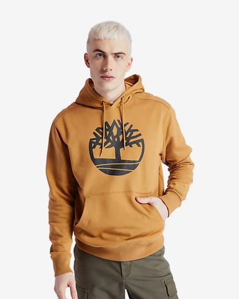 Sudadera con capucha Timberland Core Logo marrón negro
