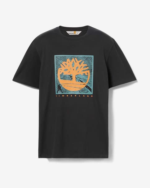 Camiseta Timberland Front Graphic manga corta negro