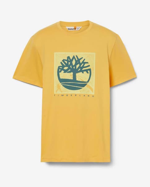 Camiseta Timberland Front Graphic manga corta amarillo
