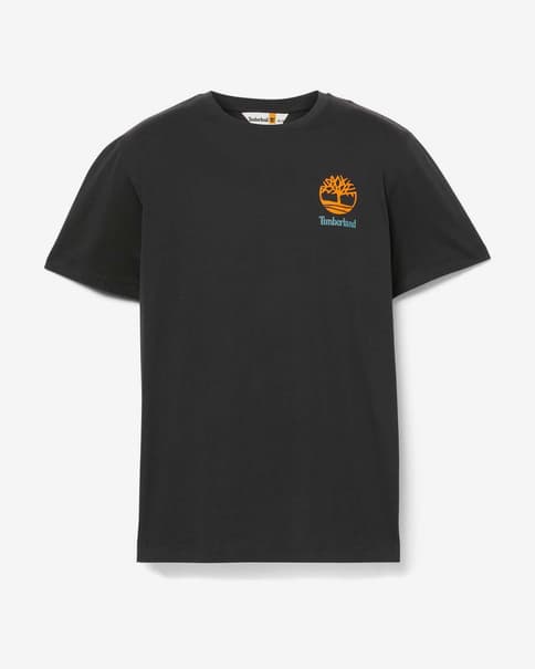 Camiseta Timberland Back Graphic manga corta negro intenso