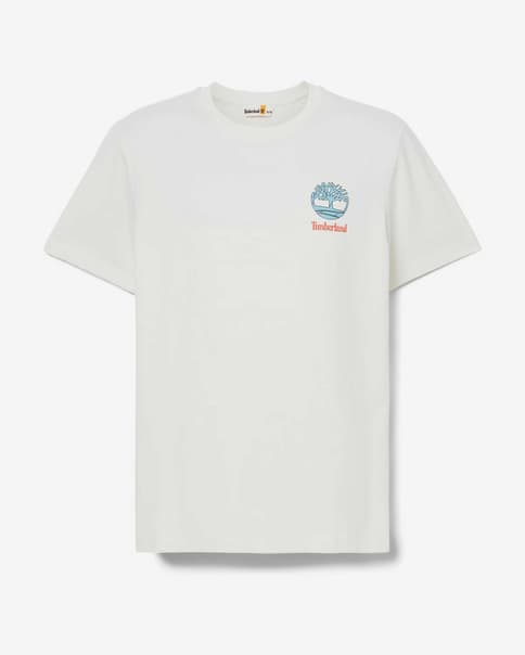 Camiseta Timberland Back Graphic manga corta blanco