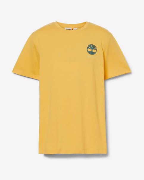 Camiseta Timberland Back Graphic manga corta amarillo