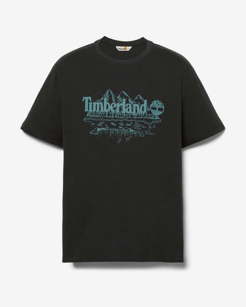 Camiseta Timberland Graphic Slub manga corta negro