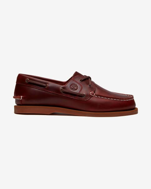 Zapatos Timberland Classic Boat marrón burdeos mujer
