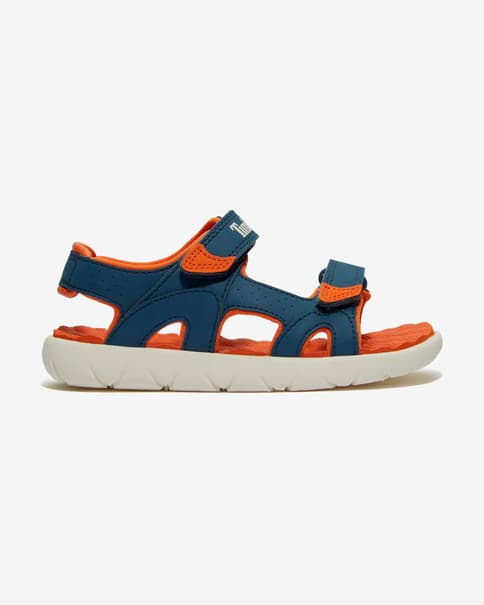 Sandalias Timberland Perkins Row 2-Strap azul oscuro naranja infantil
