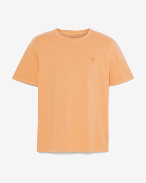 Camiseta Timberland Dunstan River Garment Dye manga corta amarillo sol