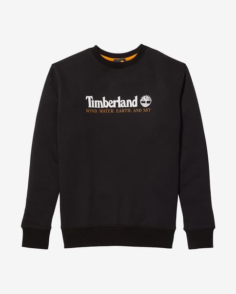 Sudadera Timberland Wind, Water, Earth and Sky Crew Neck negro