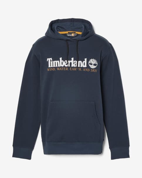 Sudadera con capucha Timberland WWES Hoodie azul marino blanco