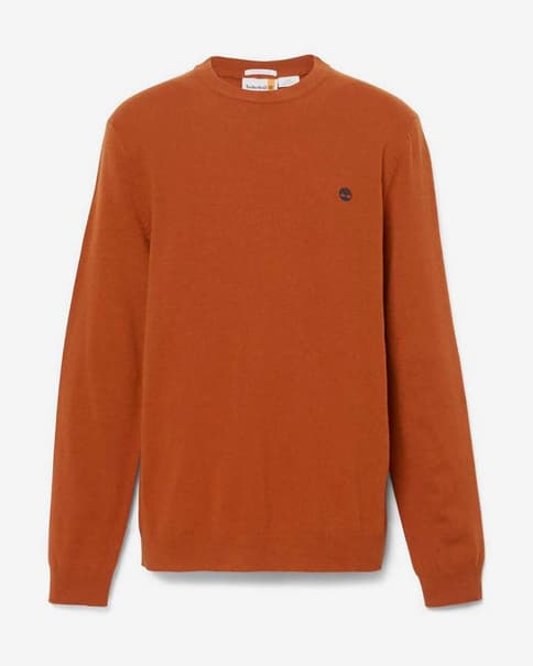 Jersey Timberland Cohas Brook Merino Crew naranja terracota