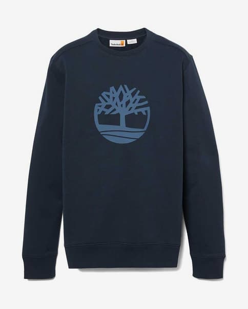 Sudadera Timberland Core Logo Crew azul noche