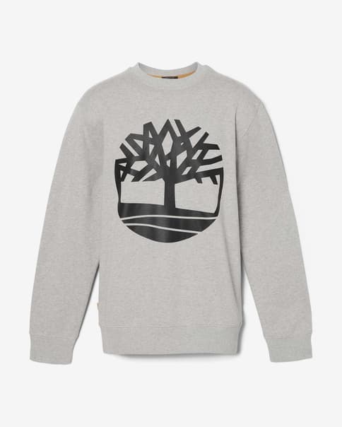Sudadera Timberland Core Logo Crew gris claro