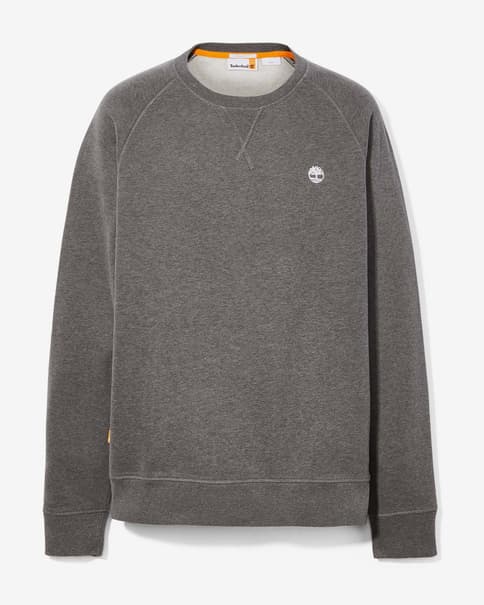 Sudadera Timberland Exeter River Basic Brushed Back Crew gris oscuro