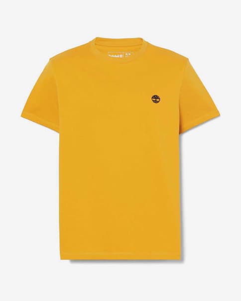 Camiseta Timberland Dunstan River Crew manga corta amarillo sol