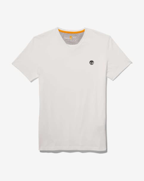 Camiseta Timberland Dunstan River V Neck manga corta blanco