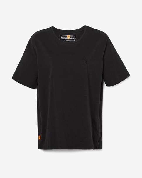 Camiseta Timberland Tree Emroidery manga corta negro mujer