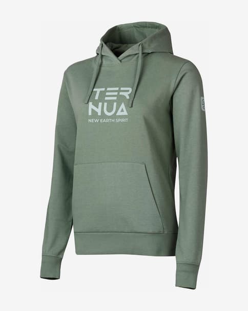 Sudadera con capucha Ternua Fogo Island verde suave mujer