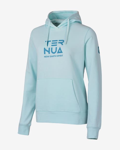 Sudadera con capucha Ternua Fogo Island azul pastel mujer