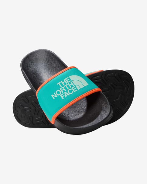 Chanclas The North Face Base Camp Slide III turquesa naranja negro infantil