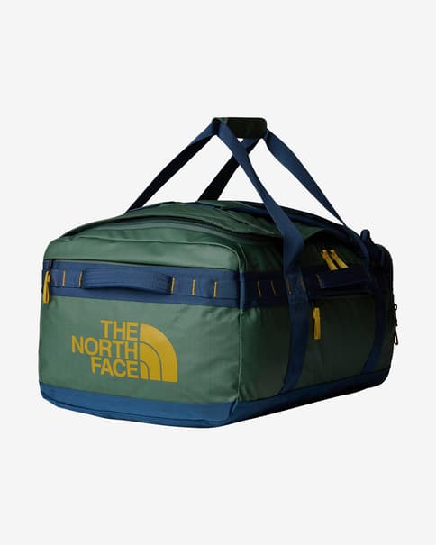 Taske The North Face Base Camp Voyager Duffel 62L mørkegrøn blå gul