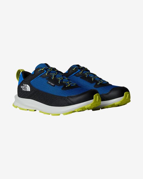 Zapatillas The North Face Fastpack Hiker Waterproof azul negro amarillo infantil