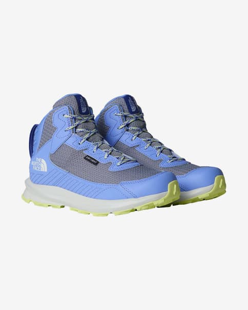 The North Face Fastpack Hiker Mid Waterproof Boots blue grey white Kids
