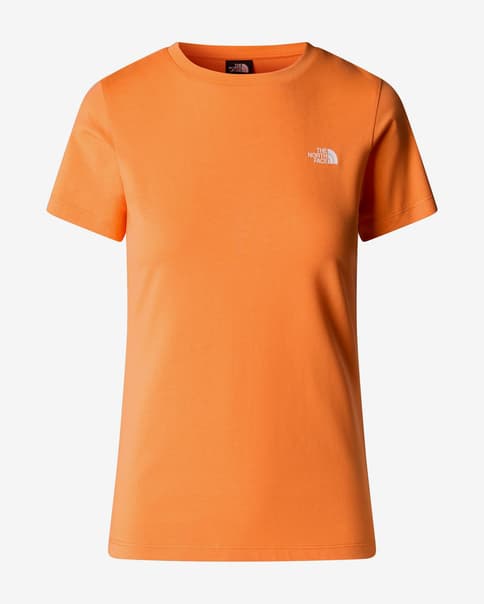 Camiseta The North Face Simple Dome manga corta naranja claro mujer