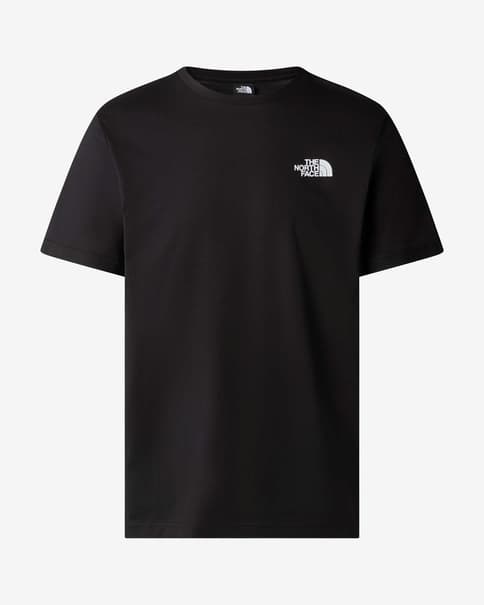 Camiseta The North Face Redbox manga corta negro logo rojo