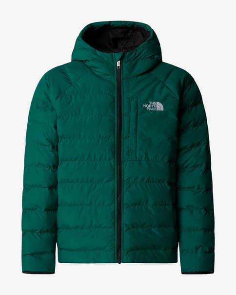 Chaqueta con capucha The North Face Reversible Perrito verde negro niño